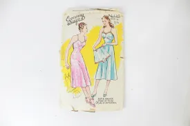 1940s Petticoat Slip and Knickers Sewing Pattern Economy Design 148, Bust 36