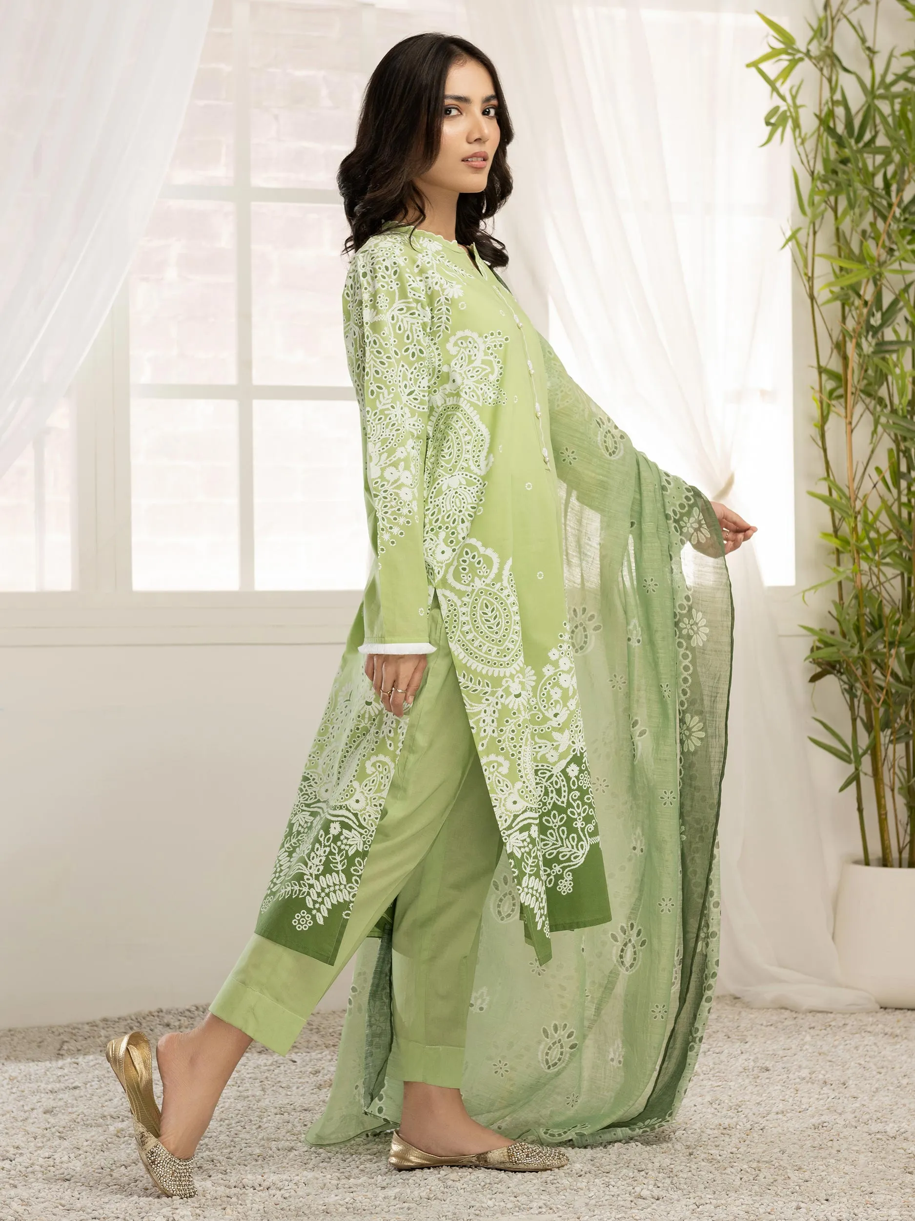 2 Piece Lawn Suit-Pasted Printed (Unstitched)