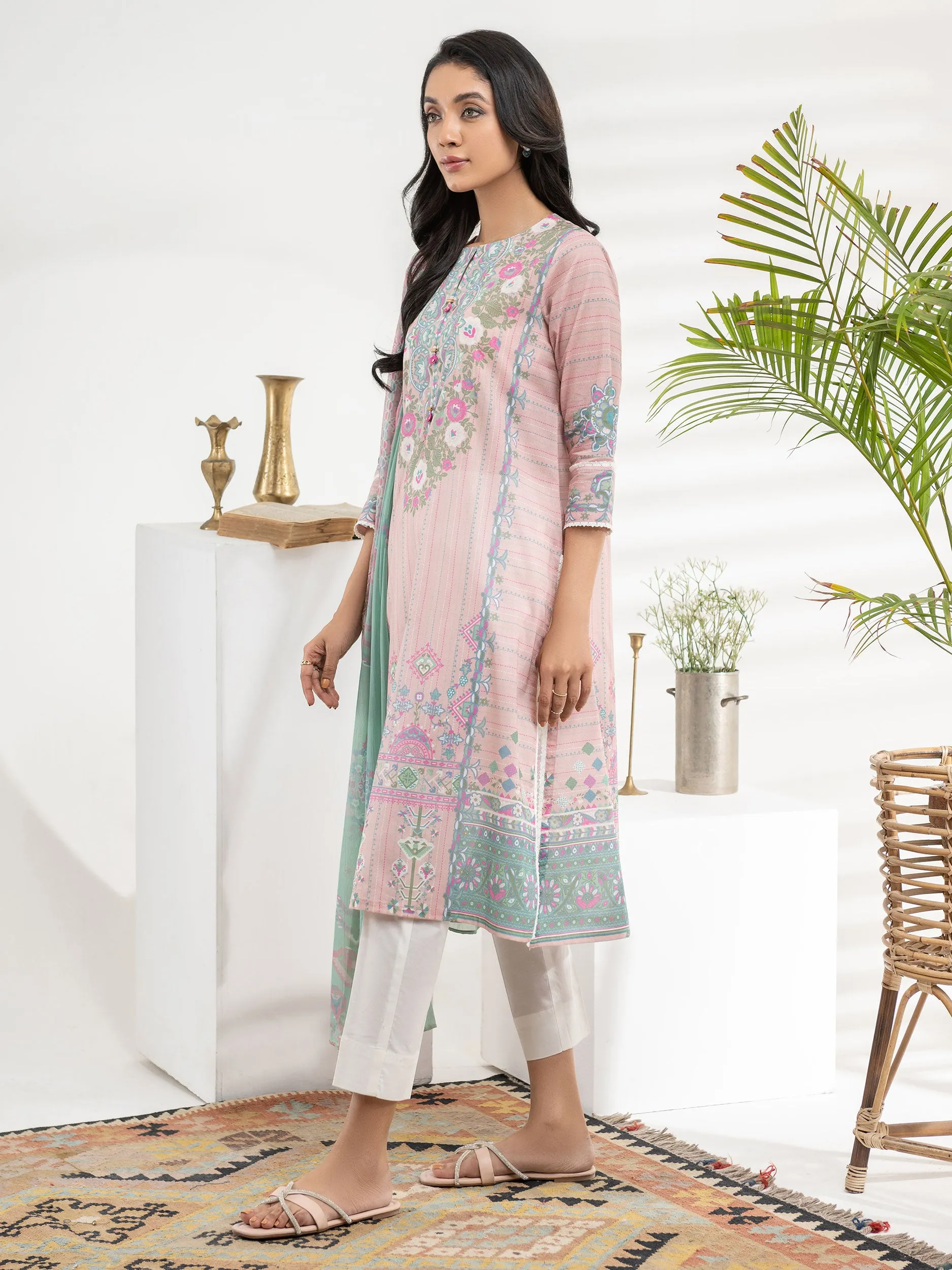 2 Piece Lawn Suit-Printed (Unstitched)