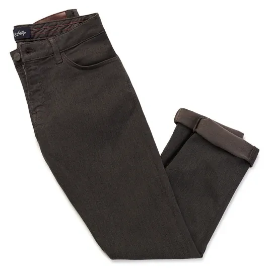 34 Heritage Cool Slim Leg Pants in Brown Diagonal | Brown