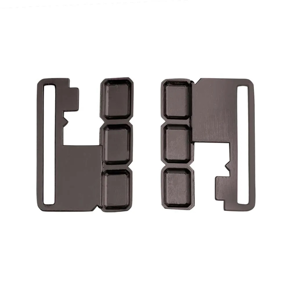 3D Blocks Symmetric Design Closure Clasp Belt Buckle