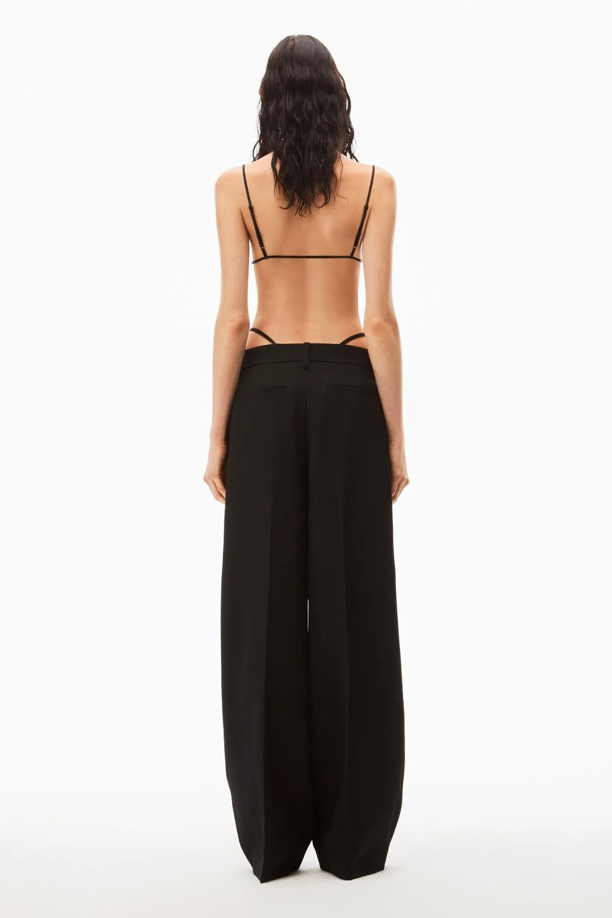 Alexander Wang Crystal Trim Pants - Black