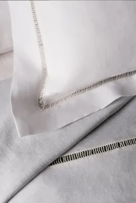 ‘BACCHETTA’ TRIM LINEN PILLOWCASE