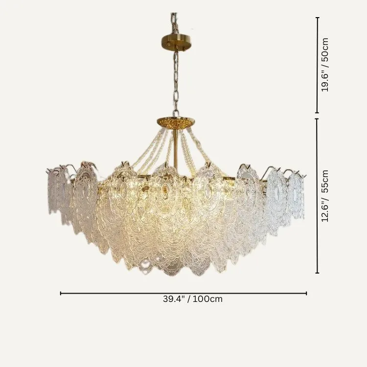 Bariq Glass Chandelier