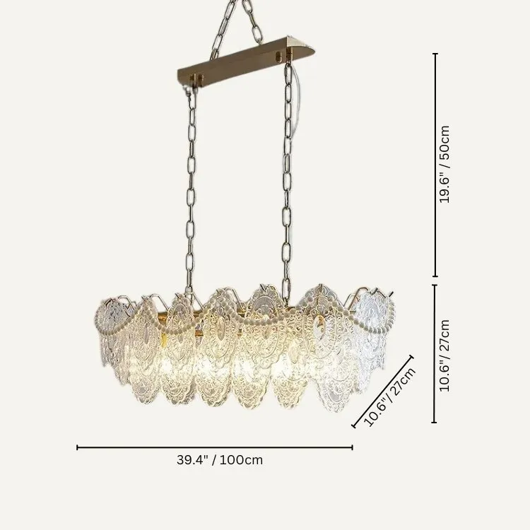 Bariq Glass Chandelier