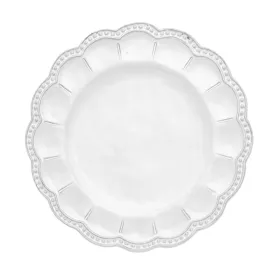 Bella Bianca Beaded Salad Plate