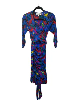 Blue Dress Designer Diane Von Furstenberg, Size S