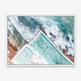 Bondi Pool Aerial IV Photo Canvas Print