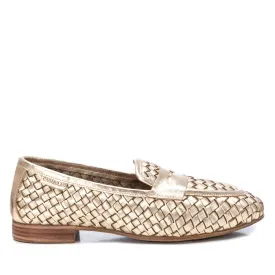 CARMELA Gold Woven Leather Loafer 161302