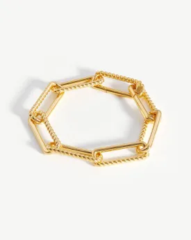 Chunky Half Radial Chain Bracelet | 18k Gold Plated