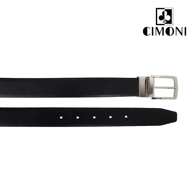 CIMONI® Premium Reversible Vegan Leather Belt for Men