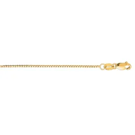 Classic 18” Yellow Gold 0.75mm Box Chain Necklace with Lobster Clasp