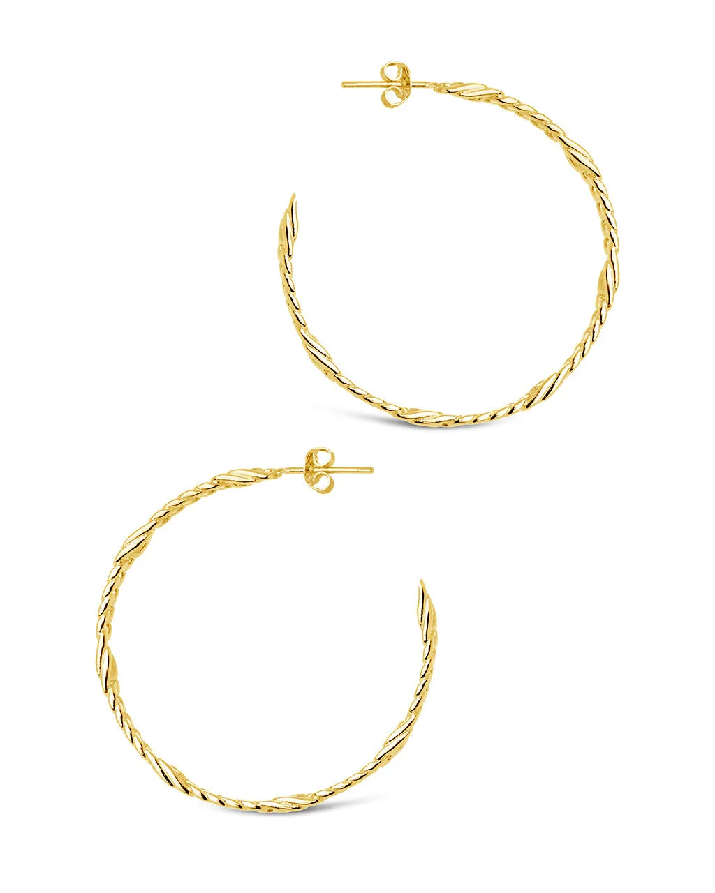 Claudette Chain Hoop Earrings