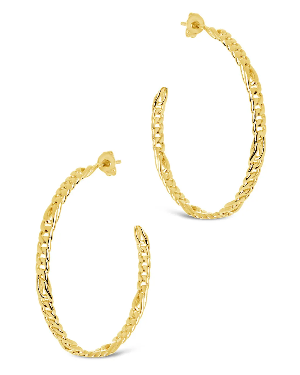 Claudette Chain Hoop Earrings