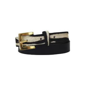 Claudia G Sophia Leather Belt Black