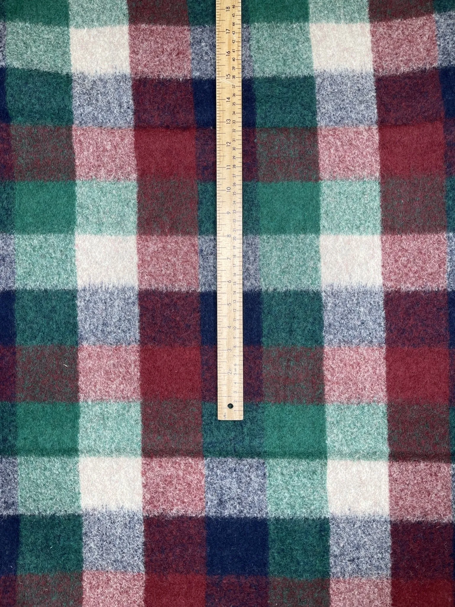 Colorful Plaid  - Printed Wool Fabric