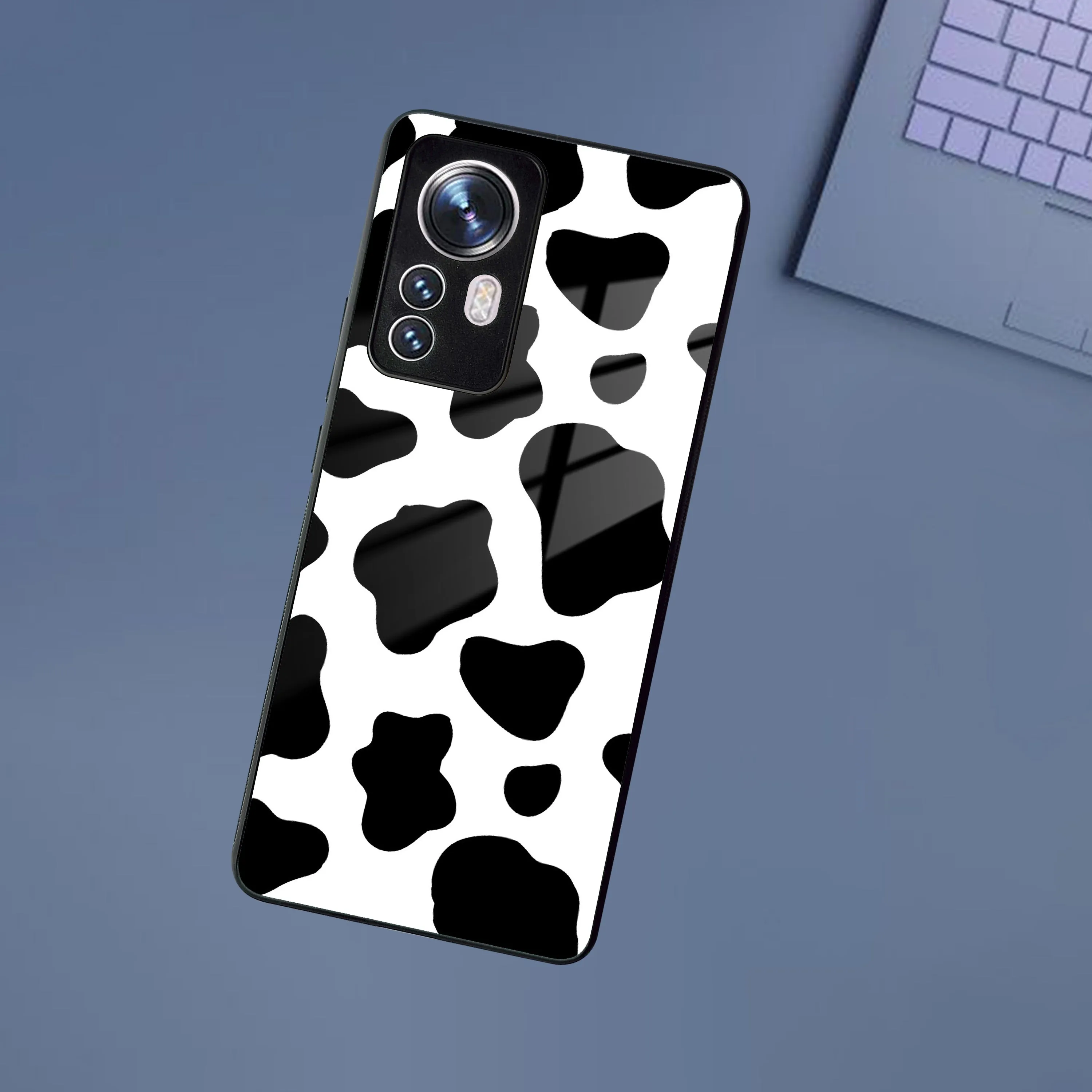 Cow Print Glass Phone Case And Cover For Redmi/Xiaomi