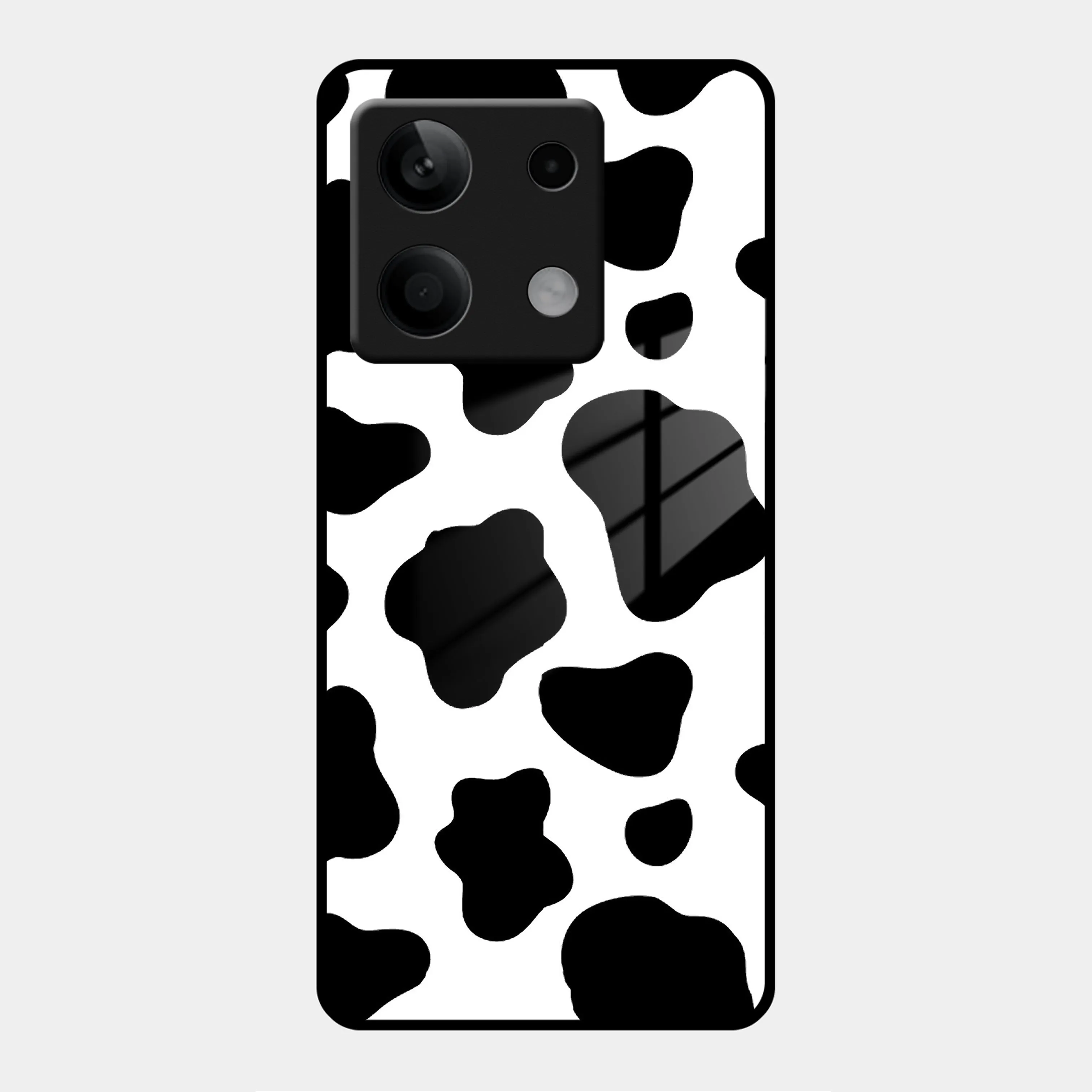 Cow Print Glass Phone Case And Cover For Redmi/Xiaomi