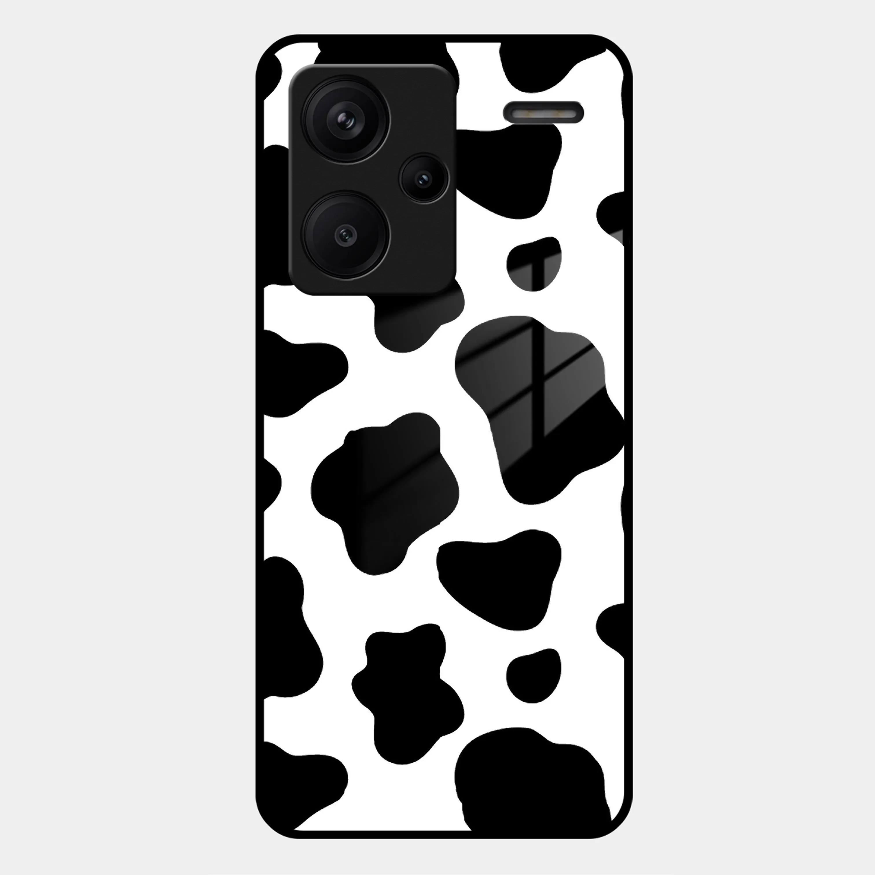 Cow Print Glass Phone Case And Cover For Redmi/Xiaomi