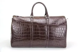 Crocodile Belly Leather Super Large Travel Duffel Bag