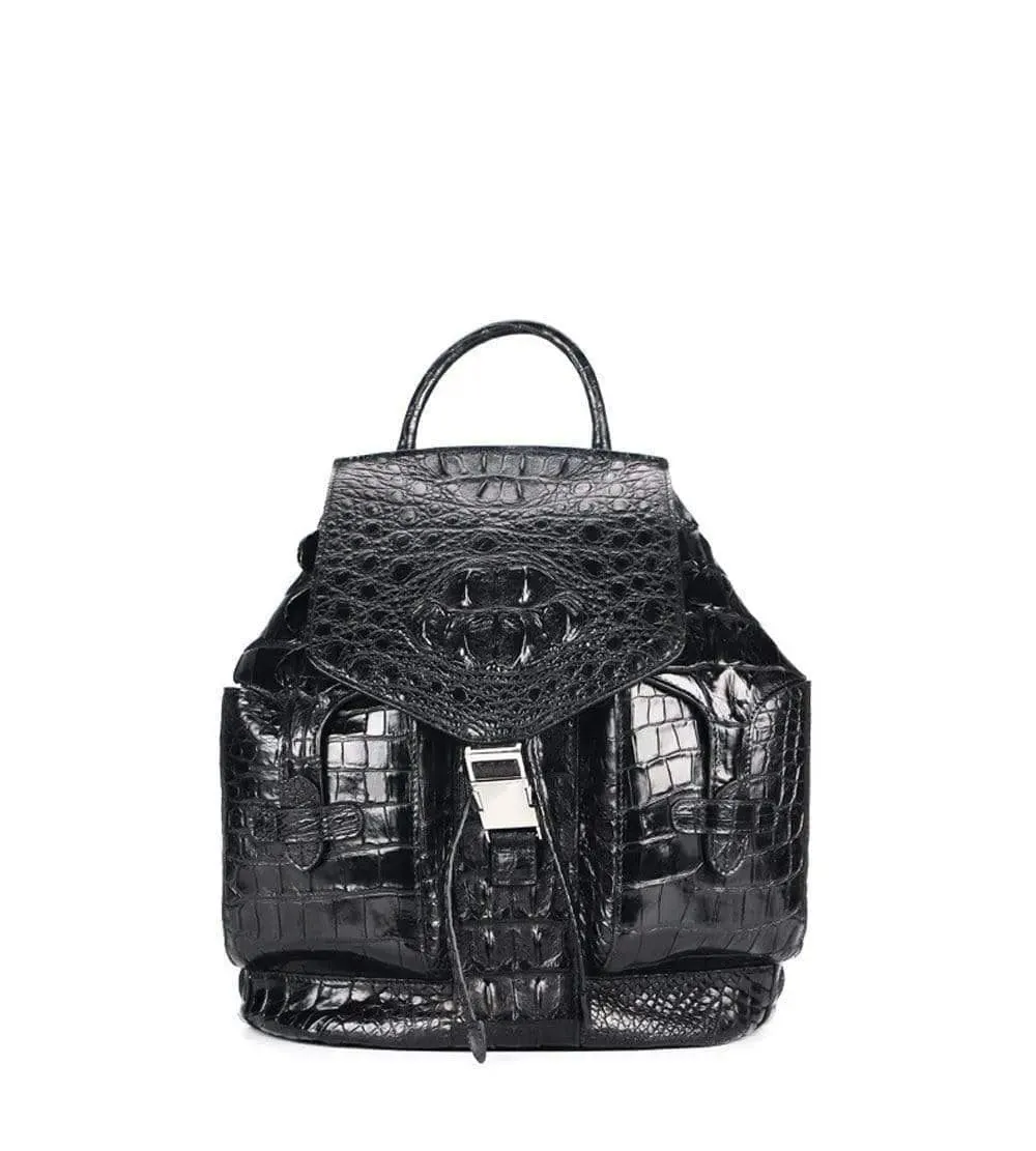 Crocodile Leather City Backpack