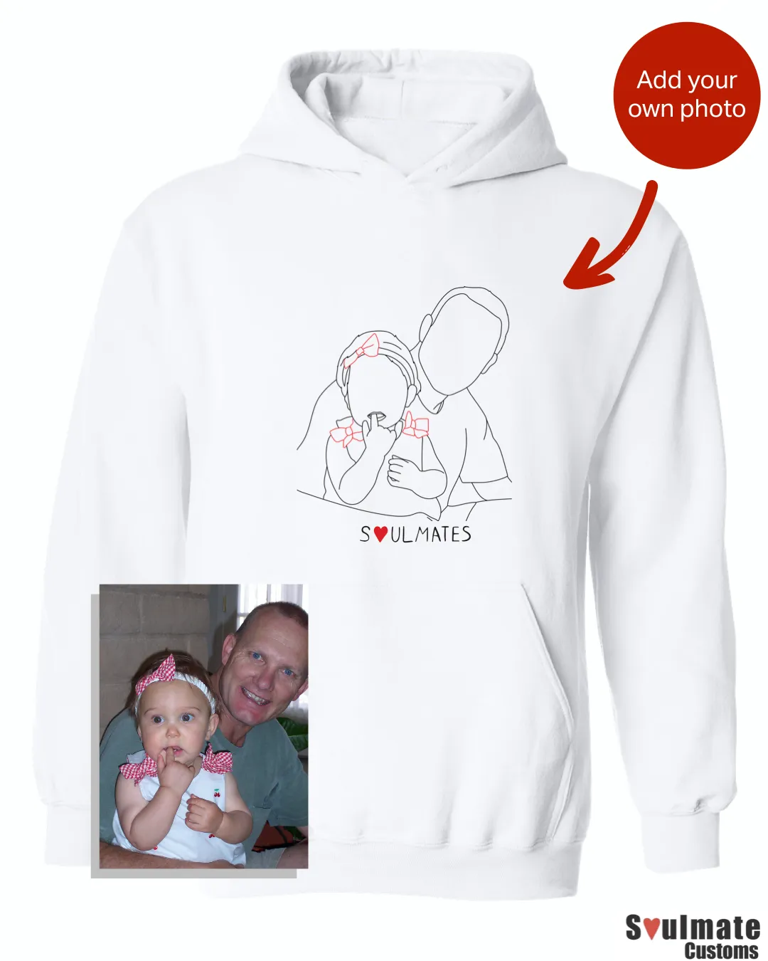 Custom Soulmate© Embroidery Children Hoodie