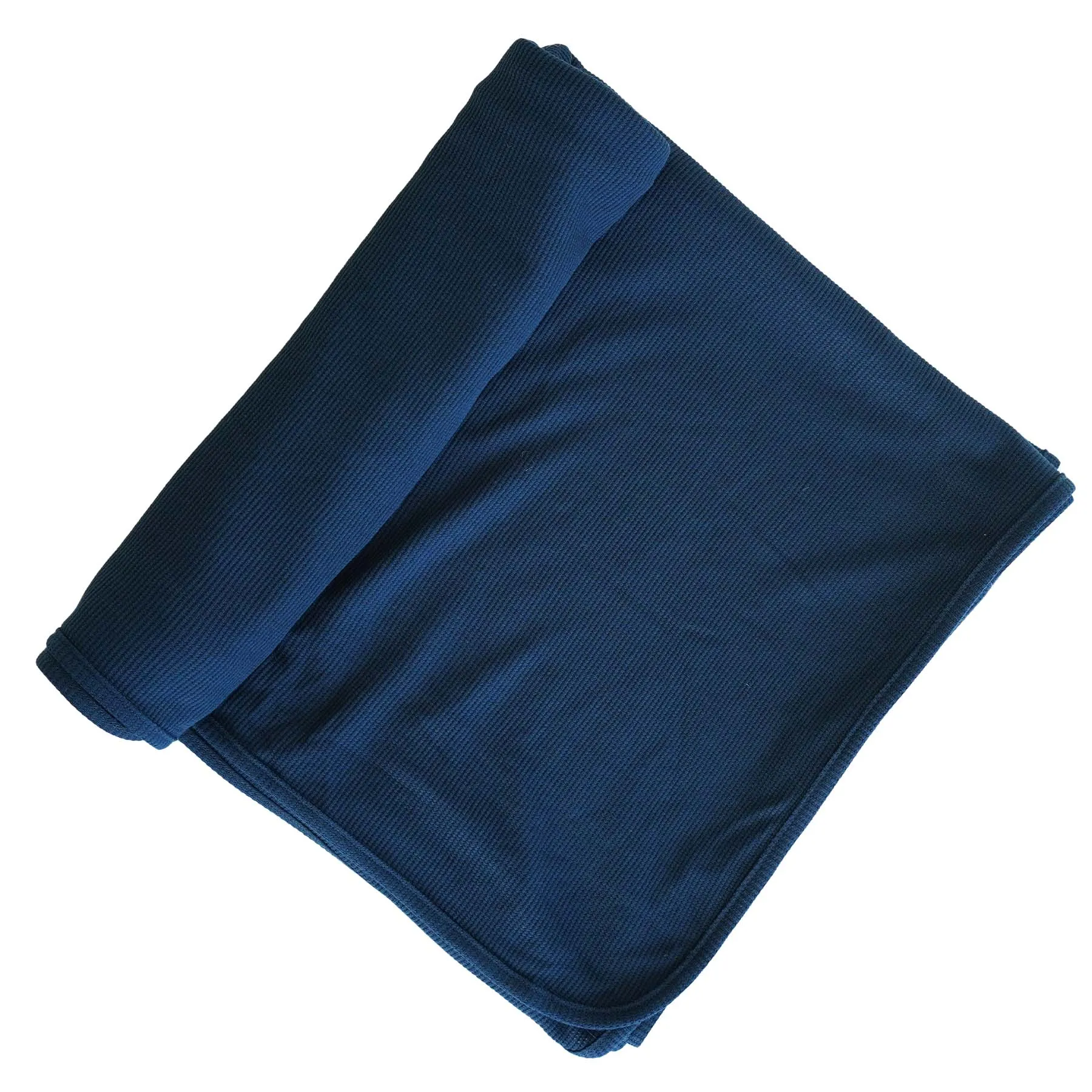 Dark Navy Waffle Bamboo Oversized Swaddle Blanket