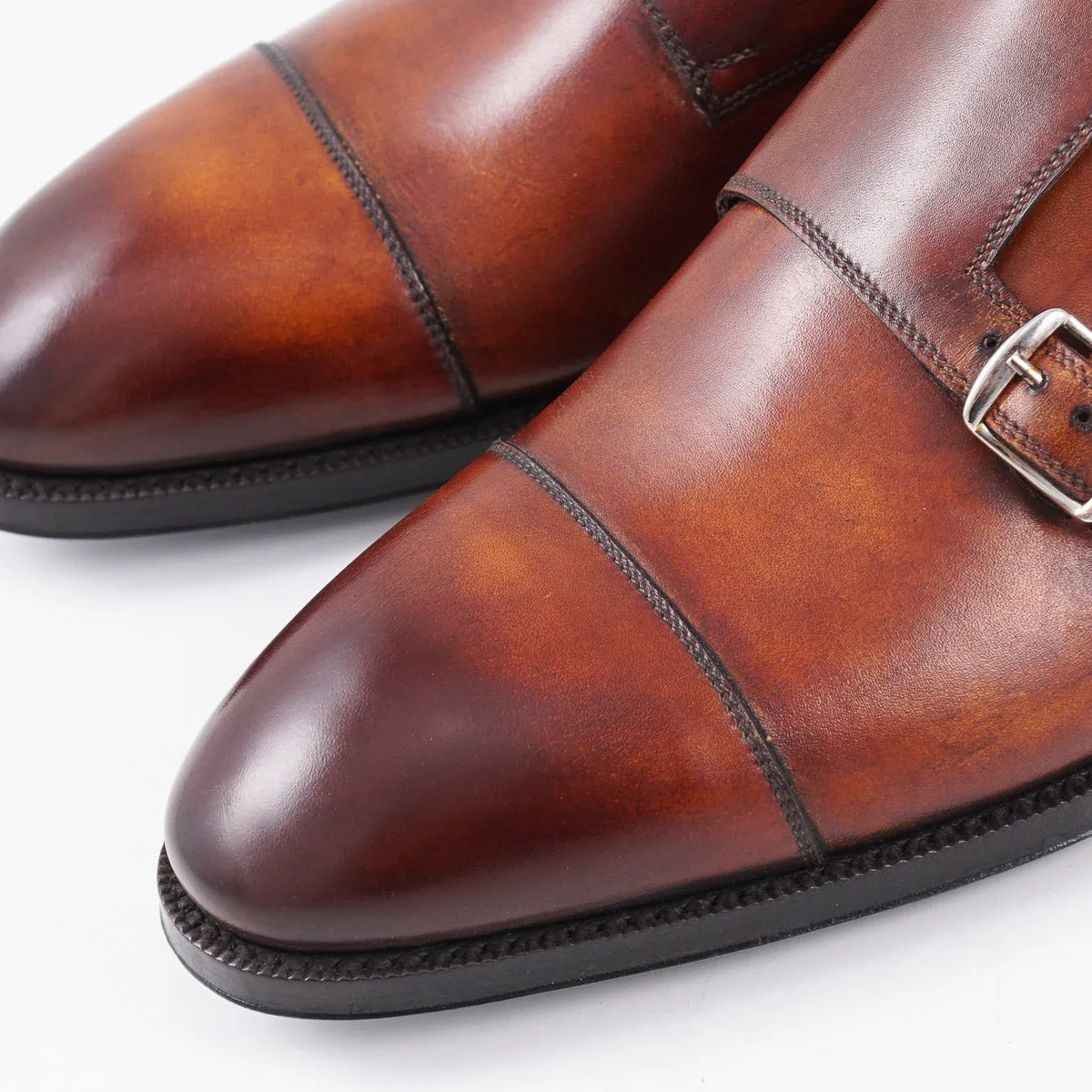 di Bianco Museum Calf Double Monk Strap