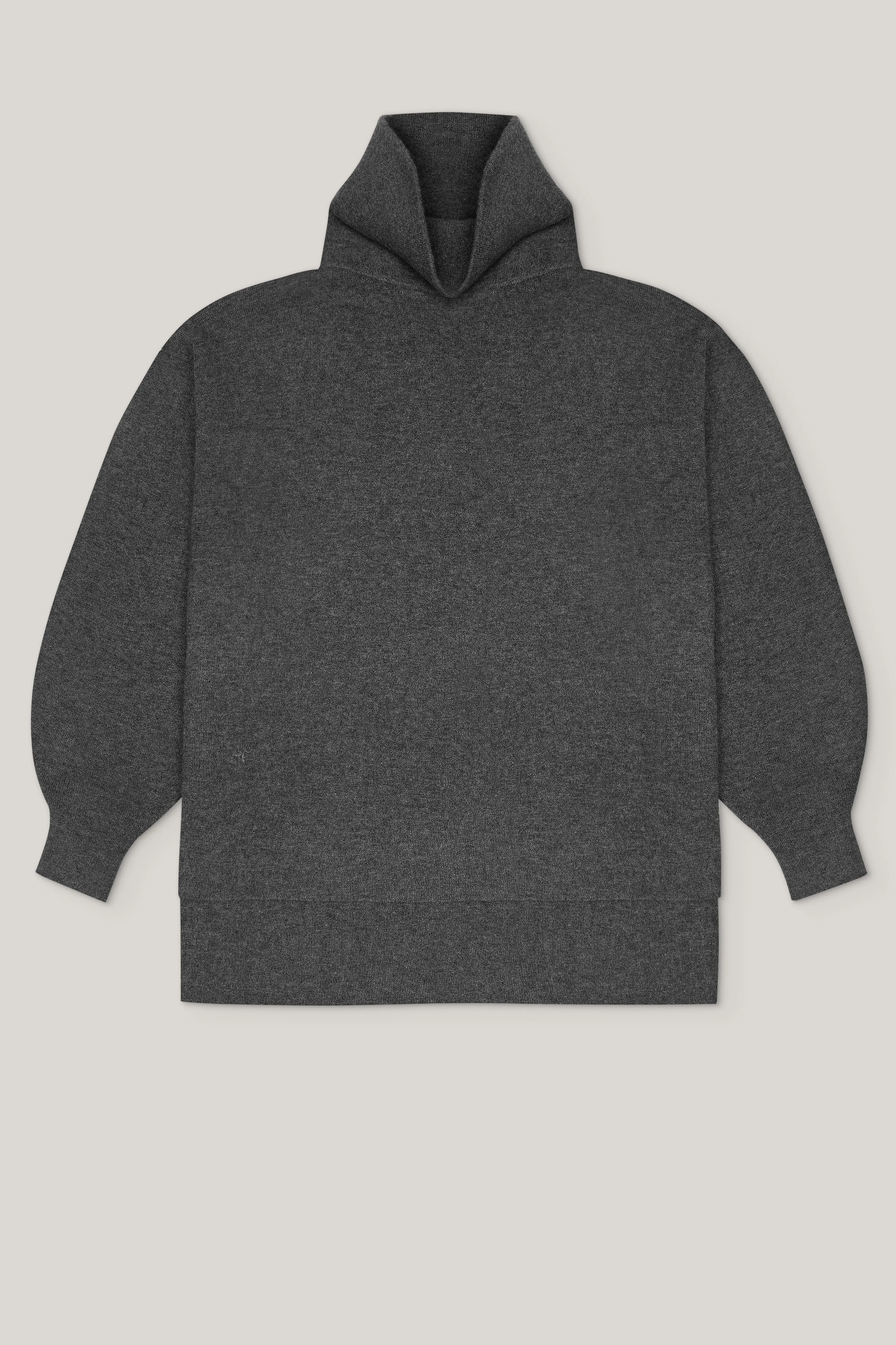 [ECO Cashmere] In the Form Eco-Cashmere Turtleneck Sweater - Dark Grey