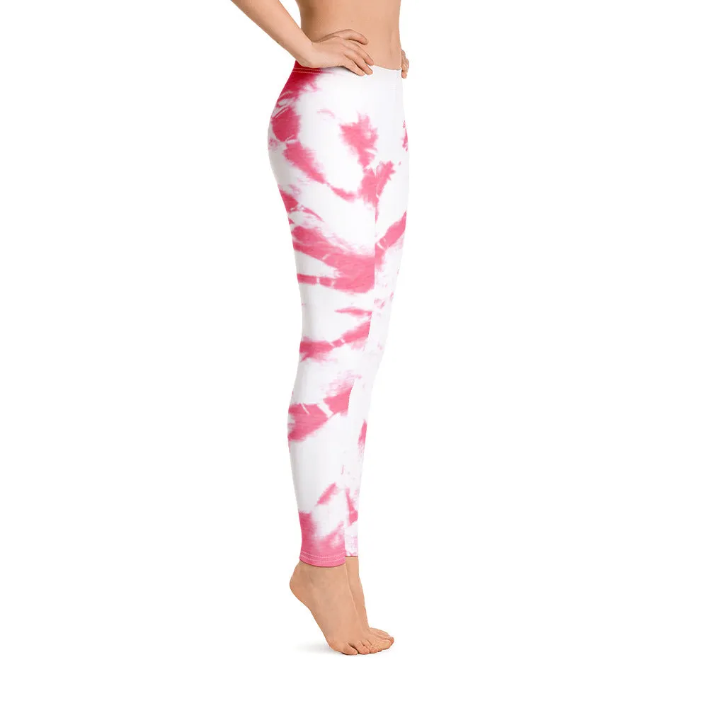 ELEVATED ESSENTIALS, SLIM AND SCULPT LEGGING PINK TIE DYE