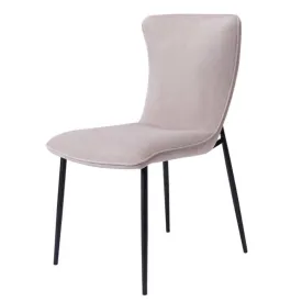 Ella Light Grey Velvet Dining Chair