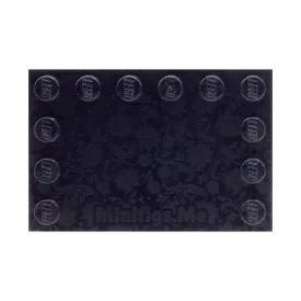 Embossed Floral Couples Baseplate in Black - Custom Printed Baseplate