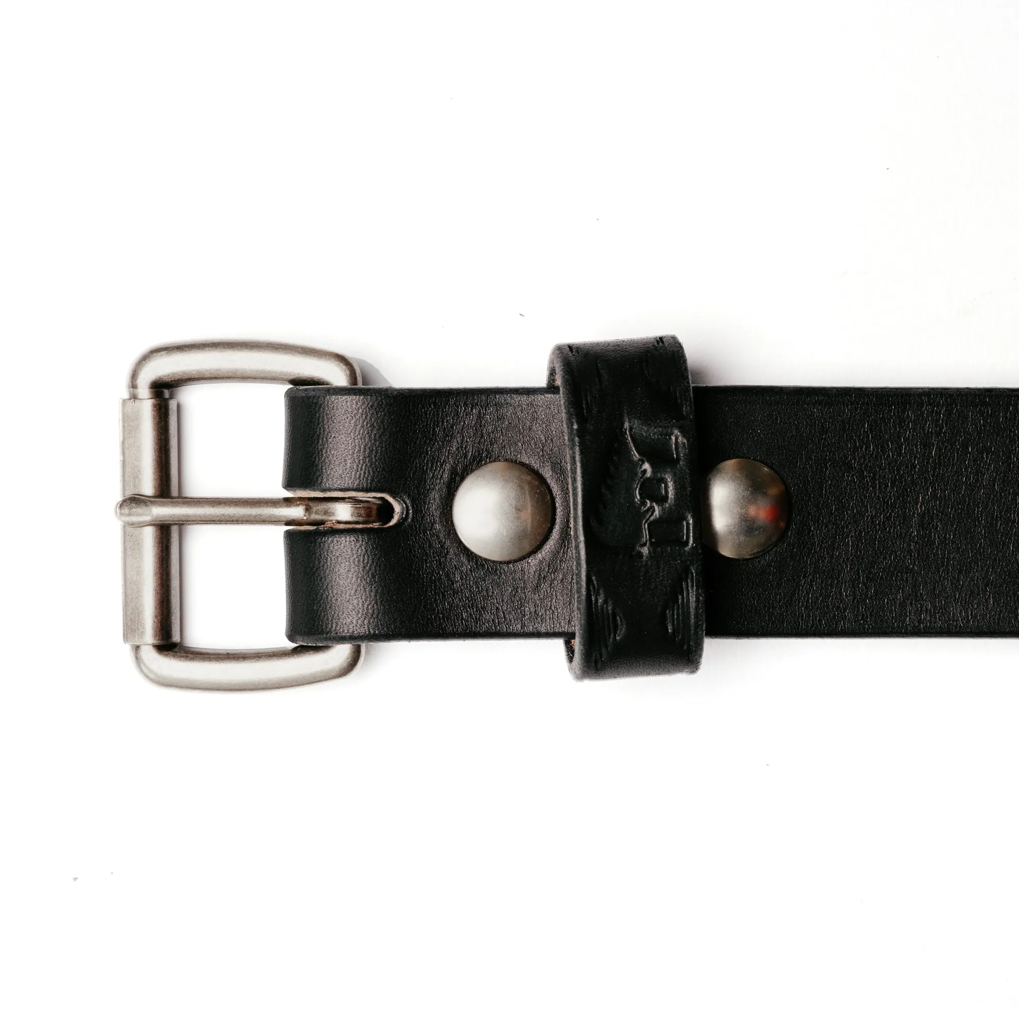 Ewing Dry Goods EDG x SOP Minimalist Belt Black w/ Brushed Nickel