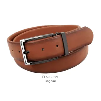 Florsheim Mens Italian Leather Cognac Belt FL5012