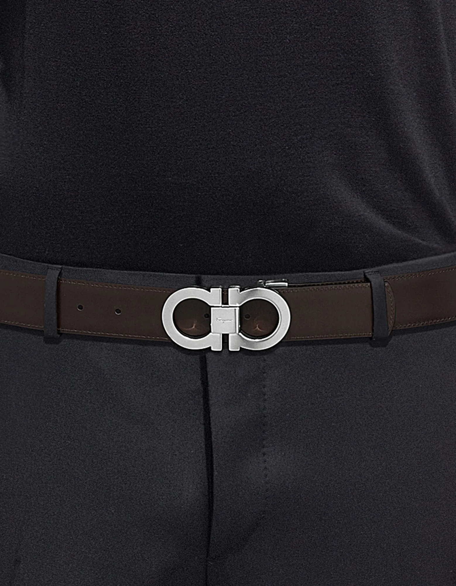 Gancini Buckle Reversible 2 Belt Box Set