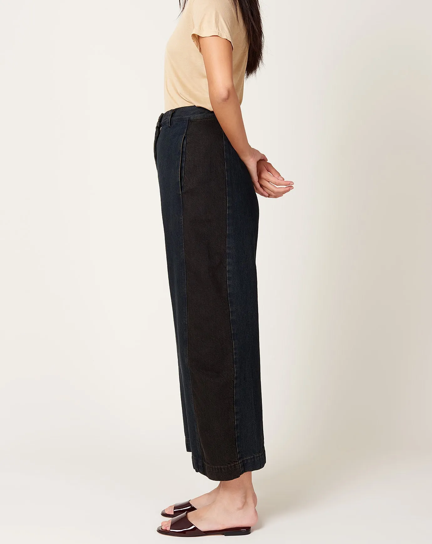 Garra Pant in Brown Overdye Mission Denim