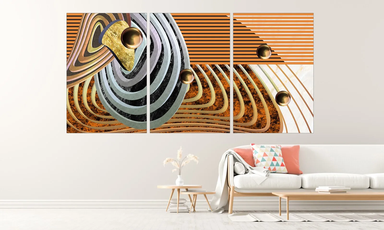 Geometric wall art Modern abstract art Abstract art print Multi panel canvas room wall decor Abstract wall art Abstract painting