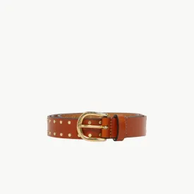 Isabel Marant Zap Leather Belt - Natural