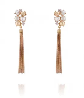 Keshi Tassel Earrings