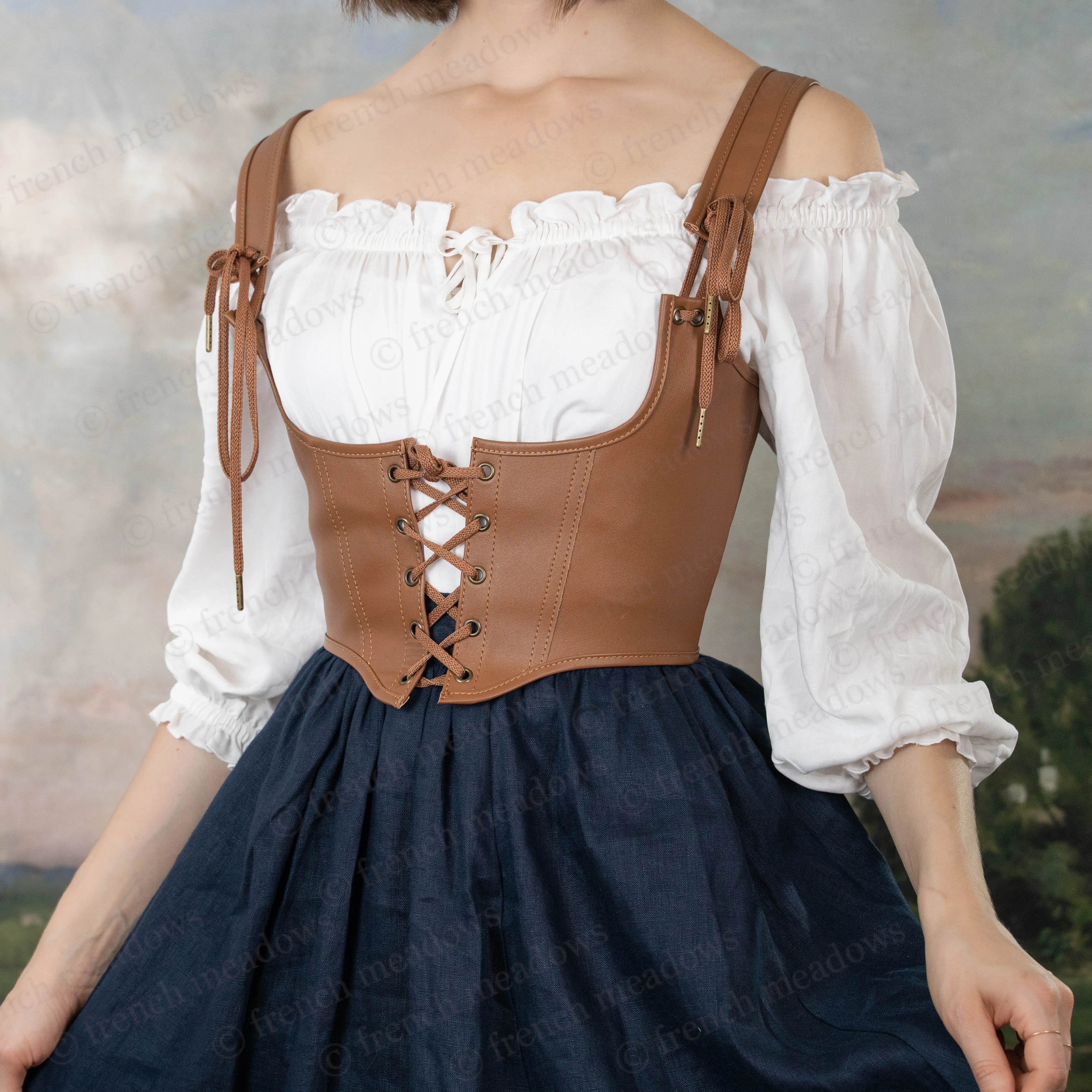 Leather Underbust Corset Belt