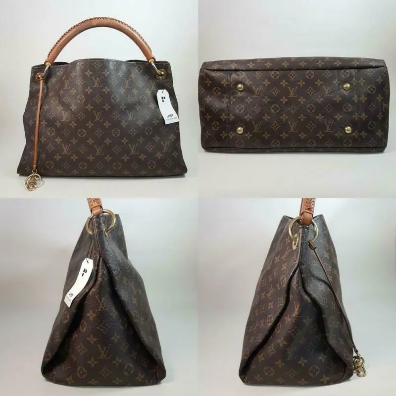 Louis Vuitton Artsy Mm Brown Monogram Canvas Hobo Bag