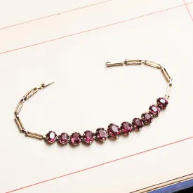 Luscious Vintage Edwardian Almandine Garnet Bracelet