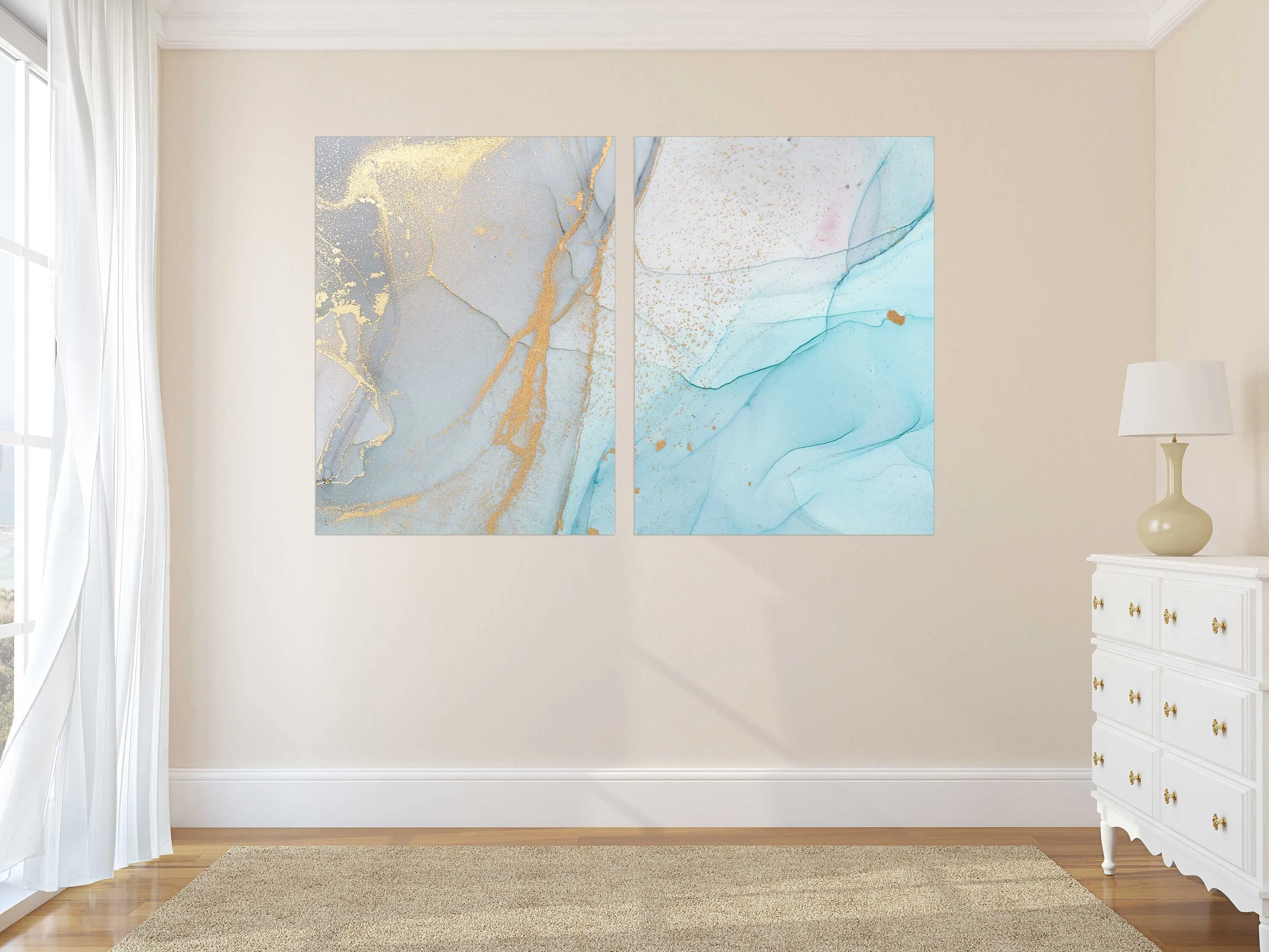 Marble fabric Modern abstract art Wall collage kit Multi panel canvas Wall art Canvas painting Abstract wall art Home wall decor