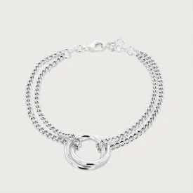 Molto Wave Dual Chain Bracelet