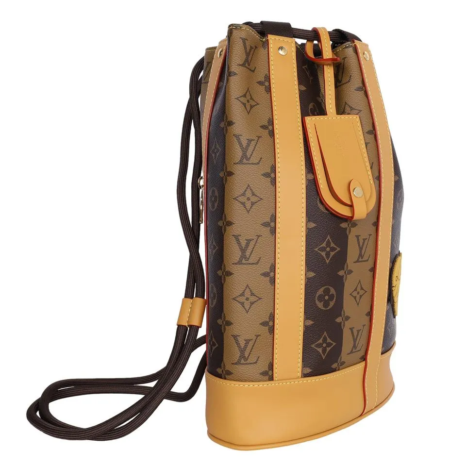 Monogram Canvas Leather Randonnée Backpack (Authentic)