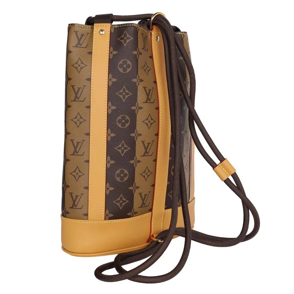 Monogram Canvas Leather Randonnée Backpack (Authentic)