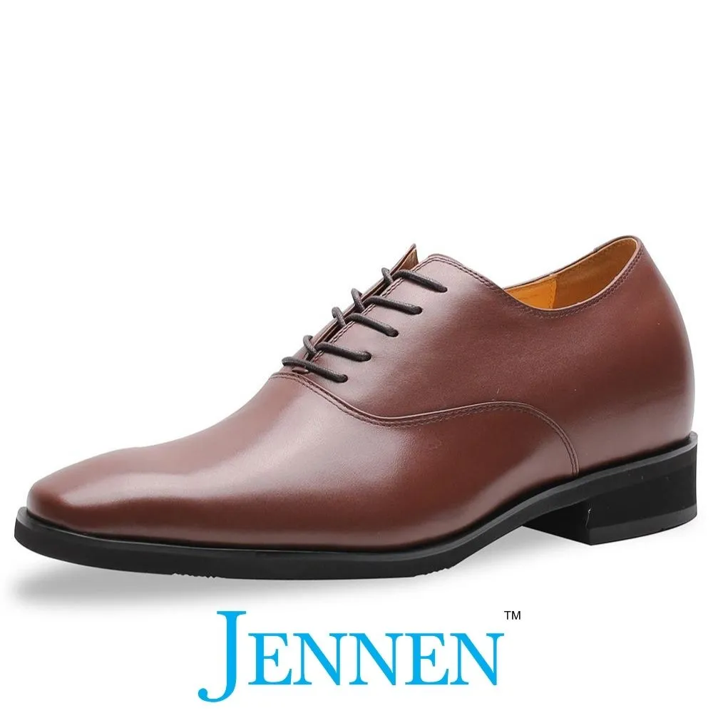 Mr. Webern Brown 7cm | 2.8 inches Taller Mens Oxford Shoes