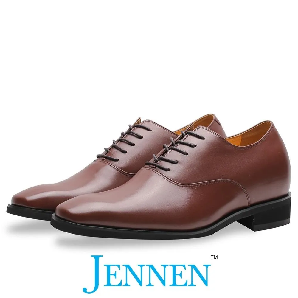 Mr. Webern Brown 7cm | 2.8 inches Taller Mens Oxford Shoes