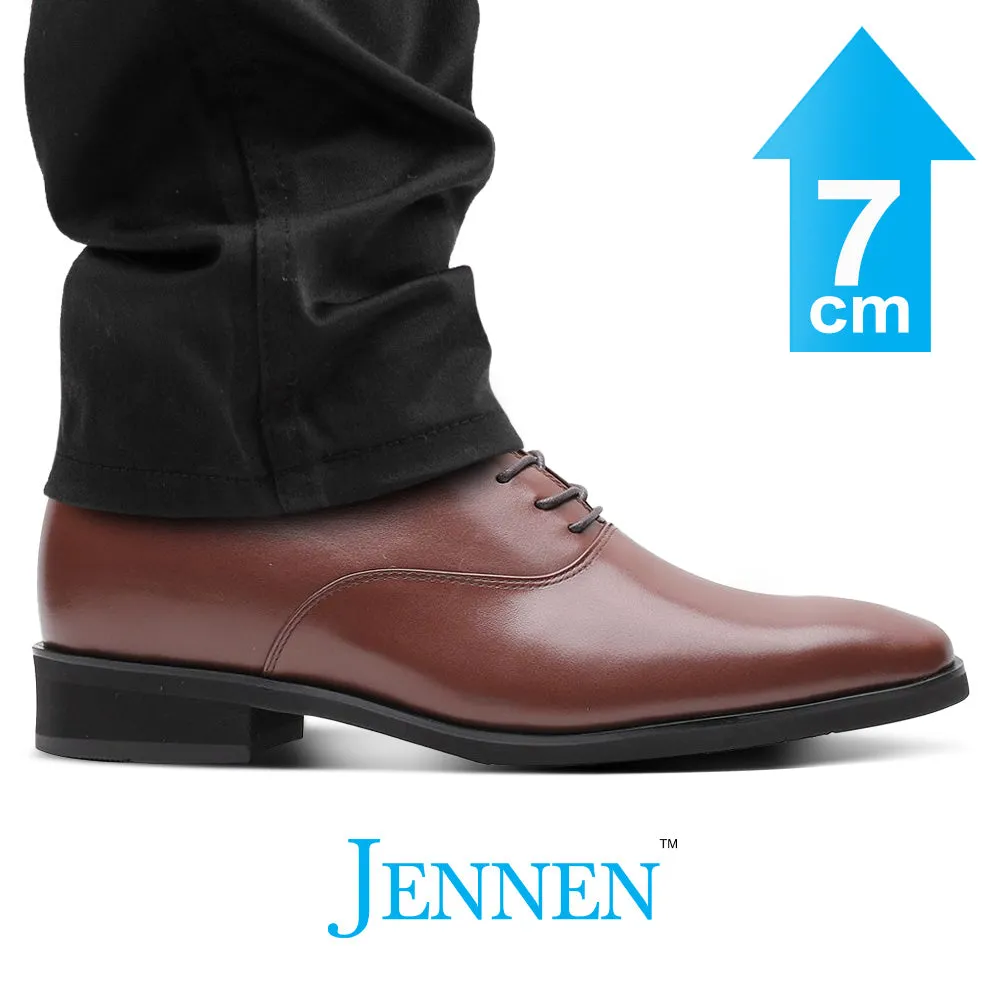 Mr. Webern Brown 7cm | 2.8 inches Taller Mens Oxford Shoes