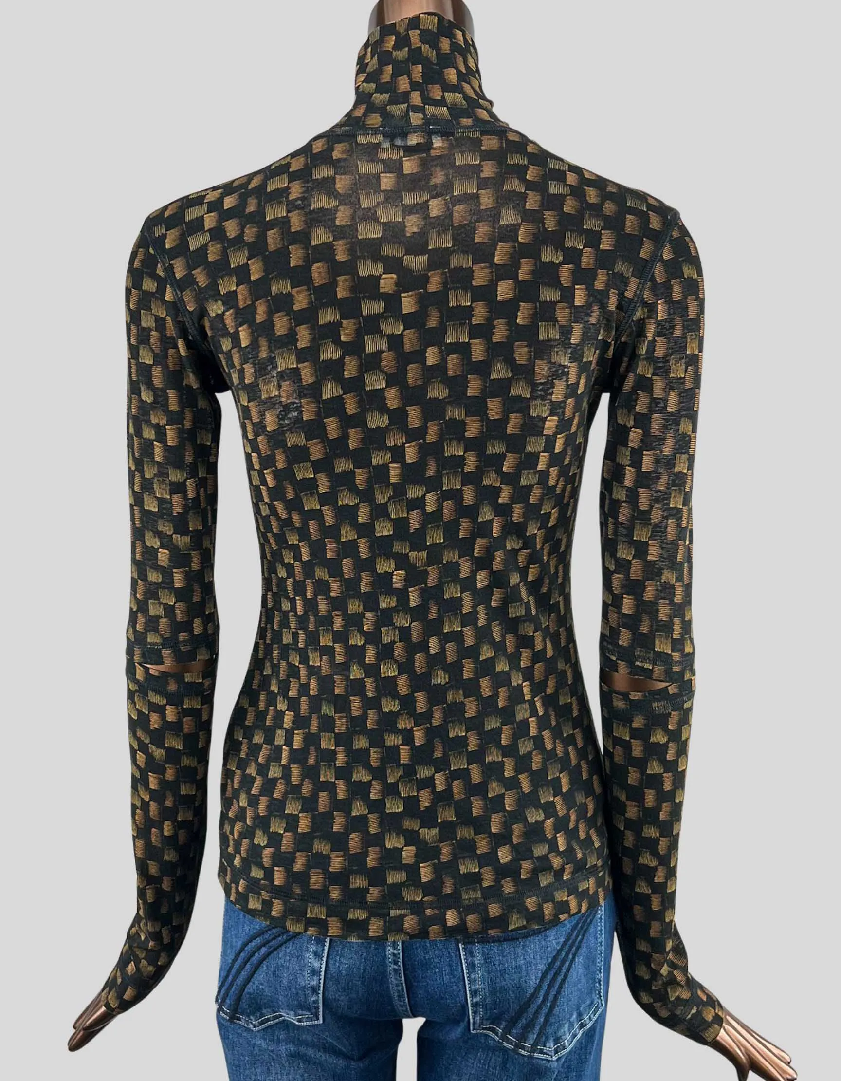 NANUSHKA Printed Turtleneck Top - Medium